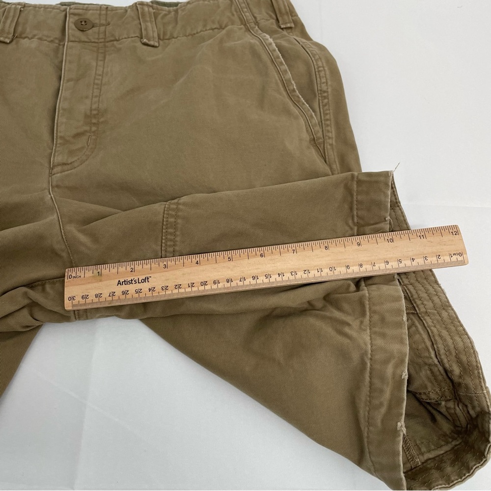 Abercrombie Fitch Shorts Mens 32 Button Fly  Cargo Shorts Khaki Tan - Picture 10 of 10